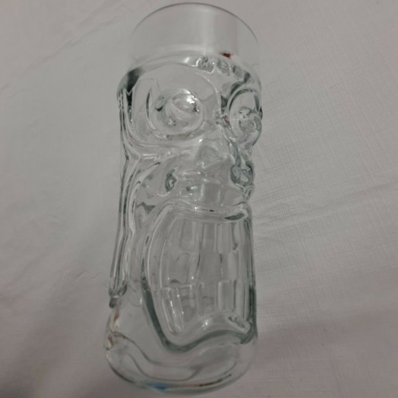 Unbranded Other - Tiki Glass Drinking Party Cup Tall Clear teeth open mouth